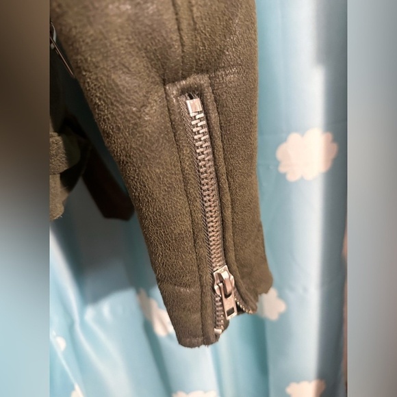 Olive green Glamorous moto bomber vegan- L - Picture 11 of 12